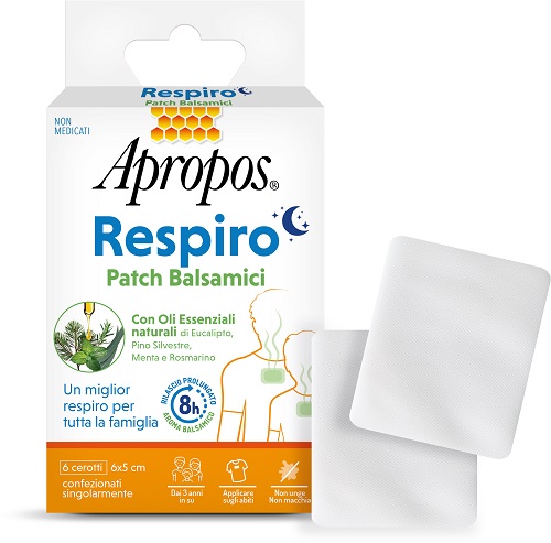APROPOS RESPIRO PATCH BALSAMICI 6 PEZZI - Farmacia Bartoli