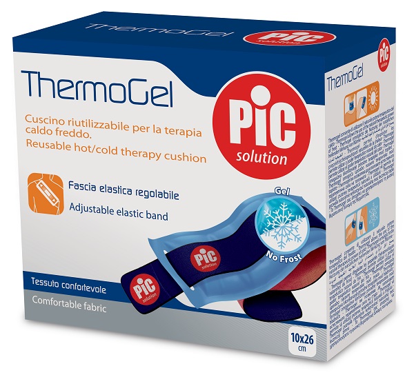 CUSCINO THERMOGEL TERAPIA CALDO FREDDO 10X26 CM CON FASCIA ELASTICA ITC - Farmacia Bartoli