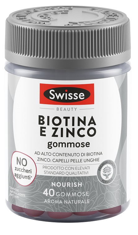 SWISSE BIOTINA + ZINCO 40 GUMMIES - Farmacia Bartoli