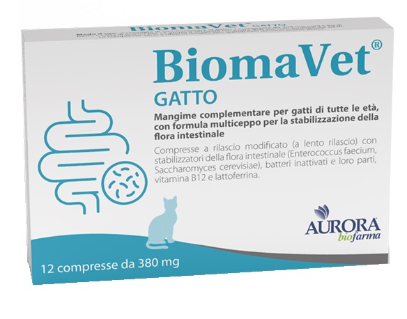 BIOMAVET GATTO 380MG 12 COMPRESSE - Farmacia Bartoli