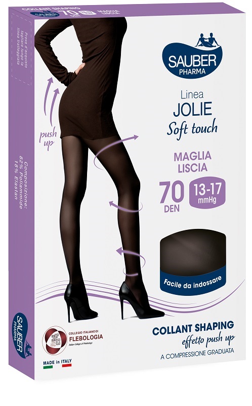 SAUBER PHARMA JOLIE COLLANT SHAPING 70 DENARI NERO TAGLIA 2 - Farmacia Bartoli