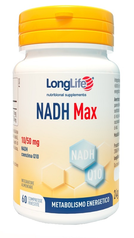 LONGLIFE NADH MAX 60 COMPRESSE RIVESTITE - Farmacia Bartoli