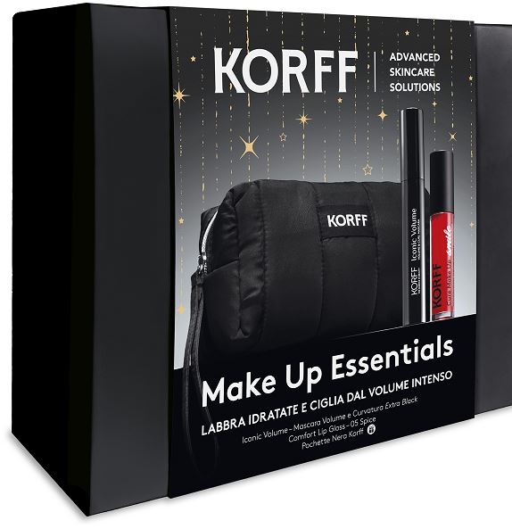 COFANETTO MAKE UP ESSENTIALS ICONIC VOLUME MASCARA + COMFORT LIP GLOSS 03 - Farmacia Bartoli
