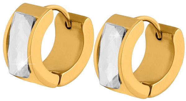 MJ POST 509 ORECCHINO DEFINITIVO MEDICAL JEWELS CERCHIO ORO CON PIETRA - Farmacia Bartoli