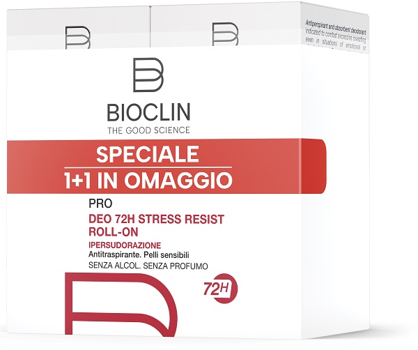 BIOCLIN DEODORANTE PRO 72H STRESS 2 PEZZI 100 ML BIPACK - Farmacia Bartoli