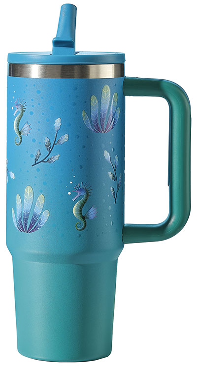 NEAVITA MUG THERMOS EASYGO ACCIAIO TWICE 900 ML VERDE - Farmacia Bartoli