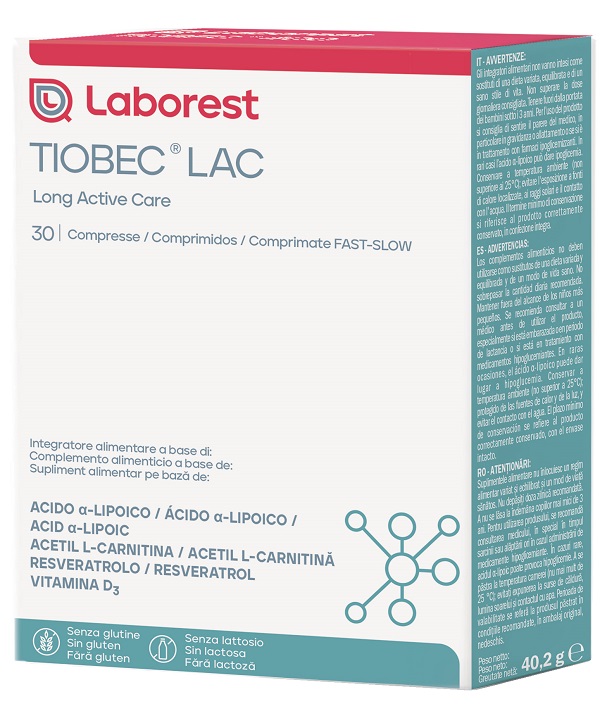 TIOBEC LAC 30 COMPRESSE - Farmacia Bartoli