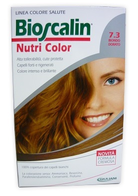 BIOSCALIN NUTRI COLOR 7,3 BIONDO DORATO SINCROB 124 ML - Farmacia Bartoli