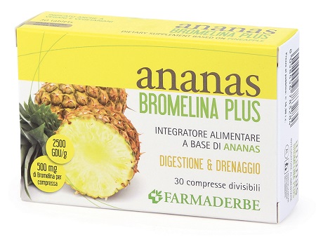 ANANAS BROMELINA PLUS 30 COMPRESSE - Farmacia Bartoli