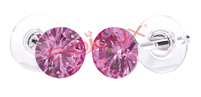 ORECCHINI STERILI BJT946 SWA CRYSTAL ROSE - Farmacia Bartoli