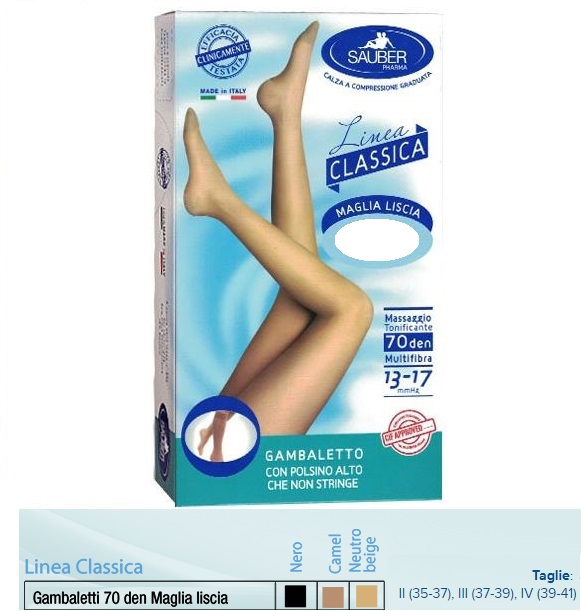 SAUBER GAMBALETTO MAGLIA LISCIA 140 DENARI NERO 3 - Farmacia Bartoli