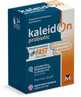 KALEIDON PROBIOTIC FAST FRUTTI DI BOSCO 10 BUSTE OROSOLUBILI - Farmacia Bartoli