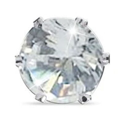 ORECCHINO ZIRCONE BIANCO 6MM - Farmacia Bartoli