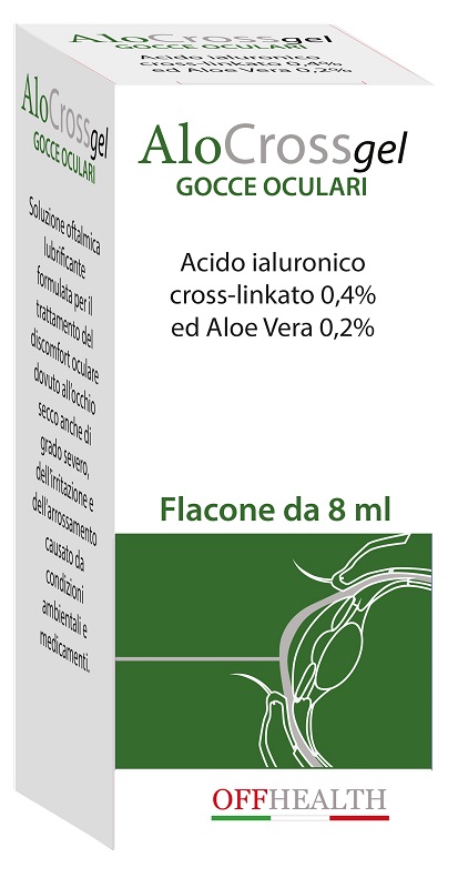 ALOCROSS GOCCE OCULARI ACIDO IALURONICO CROSS-LINKATO 0,2% E ALOE VERA 8 ML - Farmacia Bartoli
