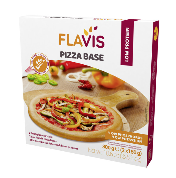 FLAVIS PIZZA BASE 2 FONDI PIZZA APROTEICI DA 150 G - Farmacia Bartoli