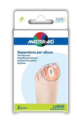 SEPARATORE DITA IN GEL MASTER-AID FOOTCARE PER ALLUCE LARGE 2 PEZZI D2 - Farmacia Bartoli