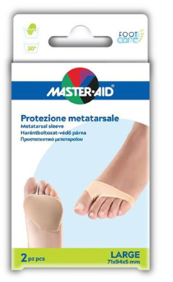 PROTEZIONE IN GEL E TESSUTO MASTER-AID FOOTCARE PER METATARSO LARGE 2 PEZZI G3 - Farmacia Bartoli