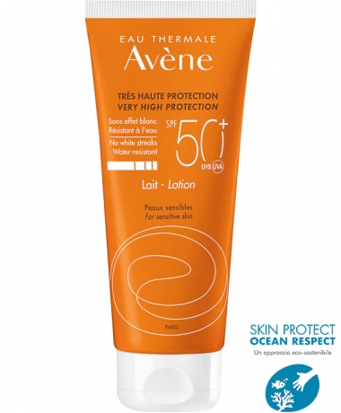 EAU THERMALE AVENE SOLARE LATTE SPF50+ 100 ML NUOVA FORMULA - Farmacia Bartoli