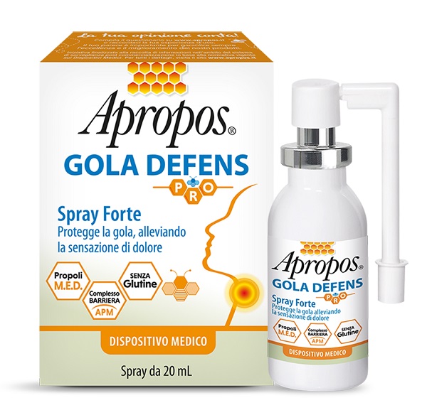 APROPOS GOLA DEFENS PRO SPRAY NO ALCOL 20 ML - Farmacia Bartoli