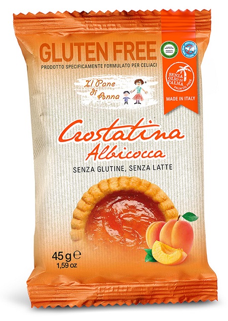 IL PANE DI ANNA CROSTATINA ALL'ALBICOCCA SENZA LATTE 45 G - Farmacia Bartoli
