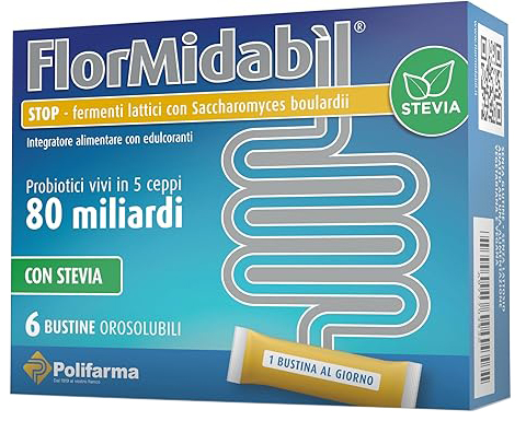 FLORMIDABIL STOP 6 BUSTINE CON STEVIA - Farmacia Bartoli