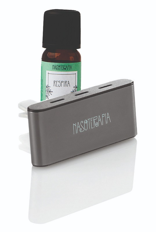 DIFFUSORE AUTO GRIGIO CON SINERGIA RESPIRA - Farmacia Bartoli