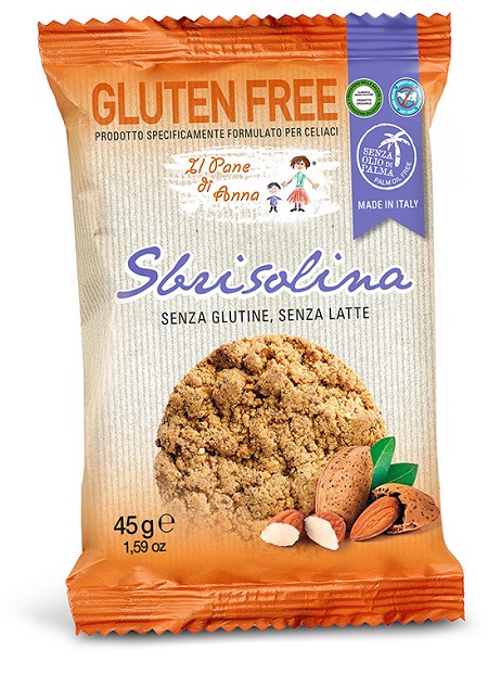 IL PANE DI ANNA SBRISOLINA SENZA GLUTINE E SENZA LATTE 45 G - Farmacia Bartoli