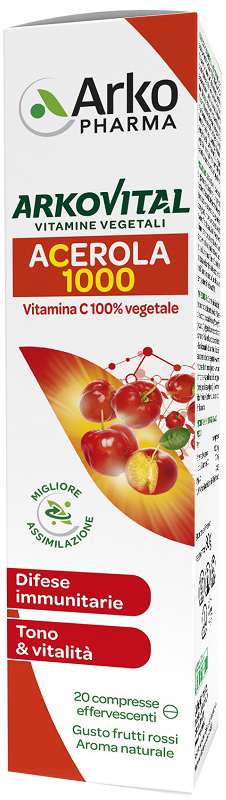 ARKOVITAL ACEROLA 1000 EFFERVESCENTE 20 COMPRESSE - Farmacia Bartoli