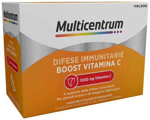 MULTICENTRUM DIFESE IMMUNITARIE BOOST VITAMINA C 14 BUSTINE - Farmacia Bartoli