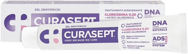CURASEPT GEL DENTIFRICIO ADS DNA TRATTAMENTO RIGENERANTE 75 ML - Farmacia Bartoli