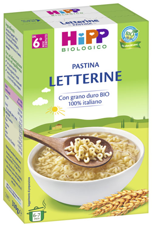 HIPP BIO PASTINA LETTERINE 320 G - Farmacia Bartoli