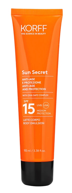 KORFF SUN LATTE SPF15 100 ML - Farmacia Bartoli