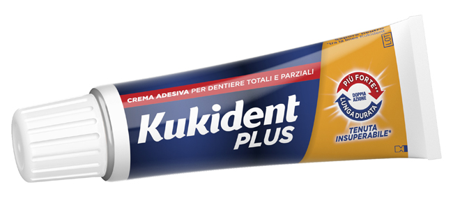 KUKIDENT PLUS DOPPIA AZIONE CREMA ADESIVA DENTIERE 40 G - Farmacia Bartoli