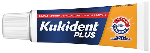KUKIDENT PLUS DOPPIA AZIONE TENUTA INSUPERABILE CREMA ADESIVA DENTIERE 65 G - Farmacia Bartoli