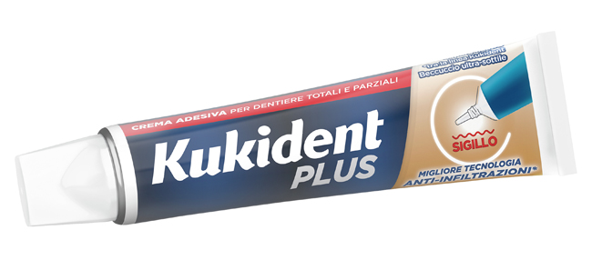 KUKIDENT PLUS BARRIERA ANTI-CIBO NEUTRO CREMA ADESIVA DENTIERE 40 G - Farmacia Bartoli