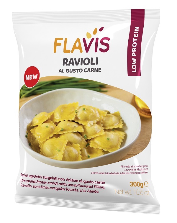 FLAVIS RAVIOLI AL GUSTO CARNE SURGELATI APROTEICI 300 G - Farmacia Bartoli