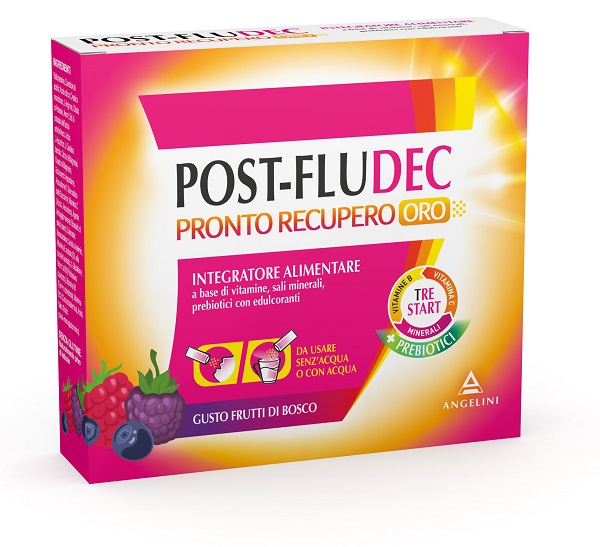 POSTFLUDEC FRUTTI DI BOSCO PRONTO RECUPERO ORO 12 BUSTINE - Farmacia Bartoli