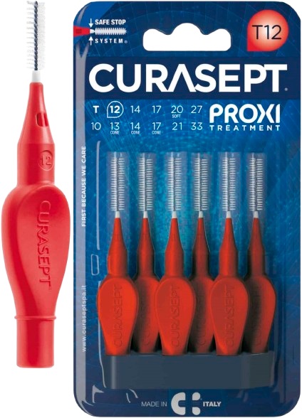 CURASEPT PROXI T12 ROSSO/RED 6 PEZZI - Farmacia Bartoli