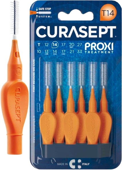 CURASEPT PROXI T14 ARANCIO/ORANGE 6 PEZZI - Farmacia Bartoli