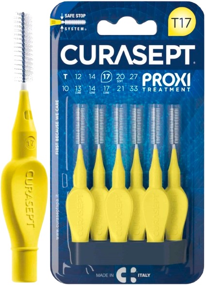 CURASEPT PROXI T17 GIALLO/YELLOW 6 PEZZI - Farmacia Bartoli
