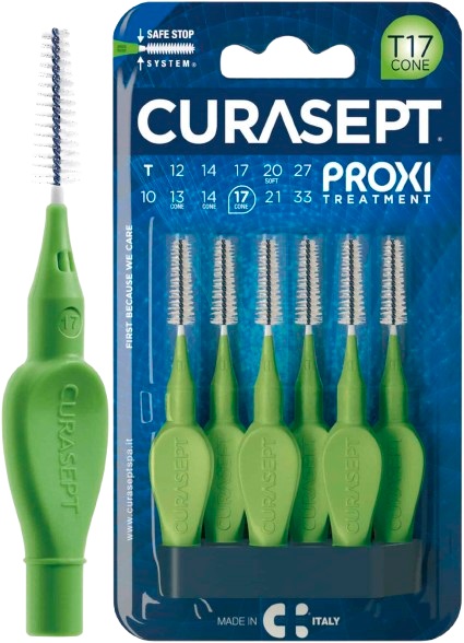 CURASEPT PROXI T17 CONE VERDE/GREEN 6 PEZZI - Farmacia Bartoli