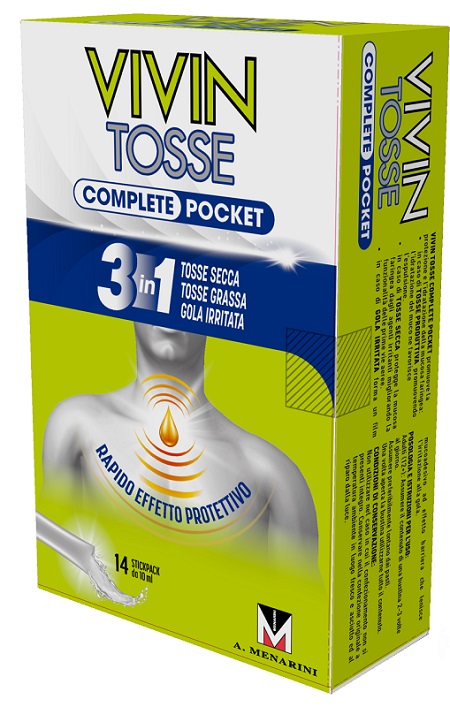 VIVIN TOSSE COMPLETE POCKET 14 STICK PACK DA 10 ML - Farmacia Bartoli