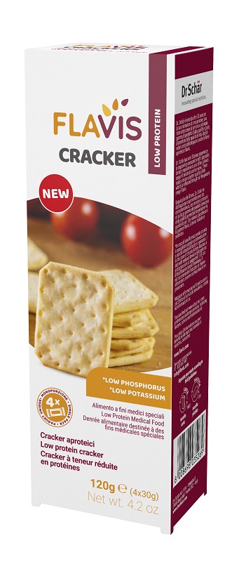 FLAVIS CRACKER APROTEICI 4 PORZIONI DA 30 G - Farmacia Bartoli