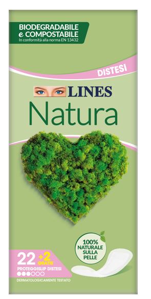 LINES NATURA SALVASLIP DISTESO BIODEGRADABILI 22+2 PEZZI - Farmacia Bartoli
