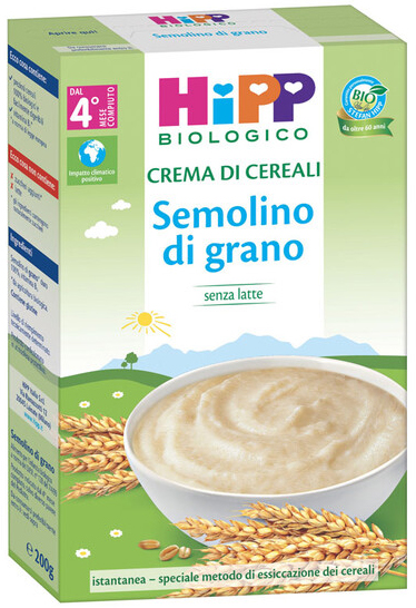 HIPP BIO CREMA CEREALI SEMOLINO DI GRANO 200 G - Farmacia Bartoli