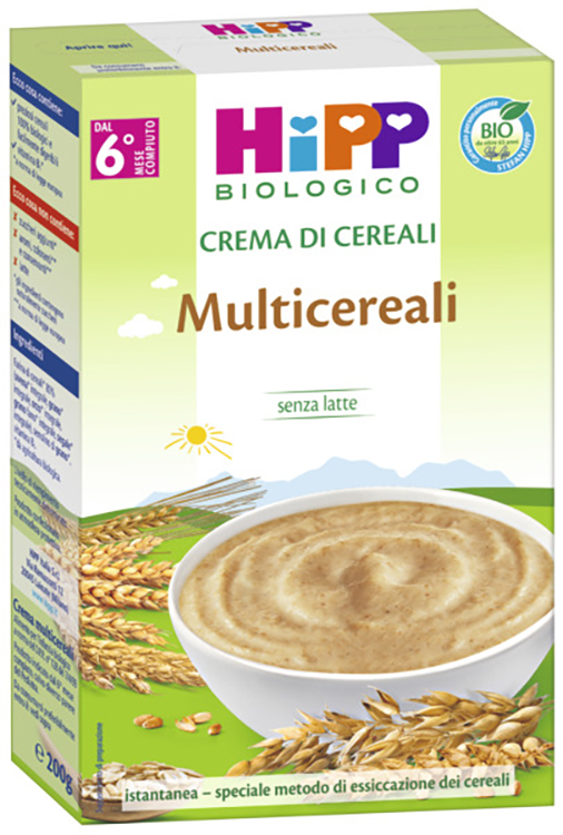 HIPP BIO CREMA CEREALI MULTICEREALI 200 G - Farmacia Bartoli