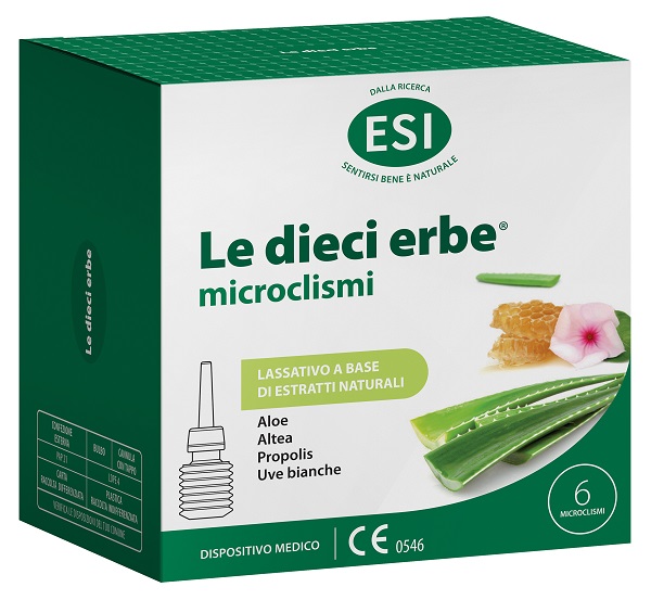 ESI LE DIECI ERBE MICROCLISMI 6 PEZZI - Farmacia Bartoli