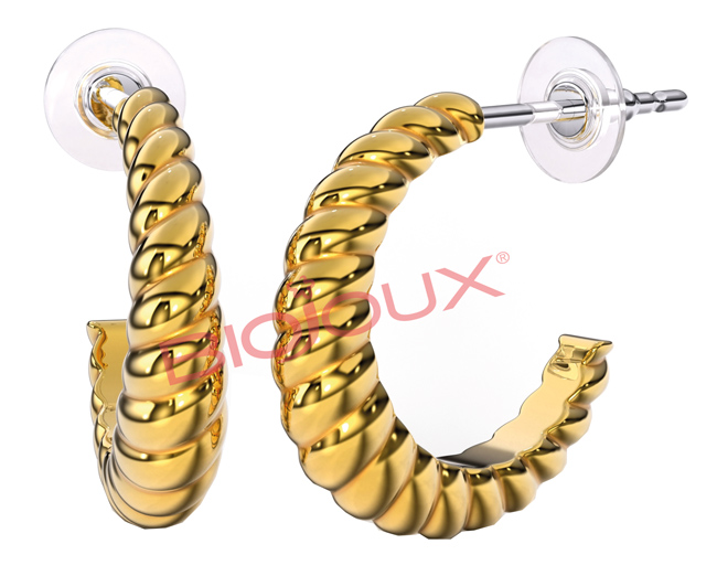 BJT266 ORECCHINI TWISTAGAIN GOLD PLATED - Farmacia Bartoli