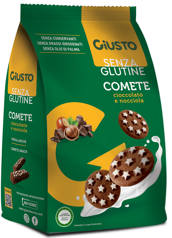 GIUSTO SENZA GLUTINE COMETE BISCOTTI 200 G - Farmacia Bartoli