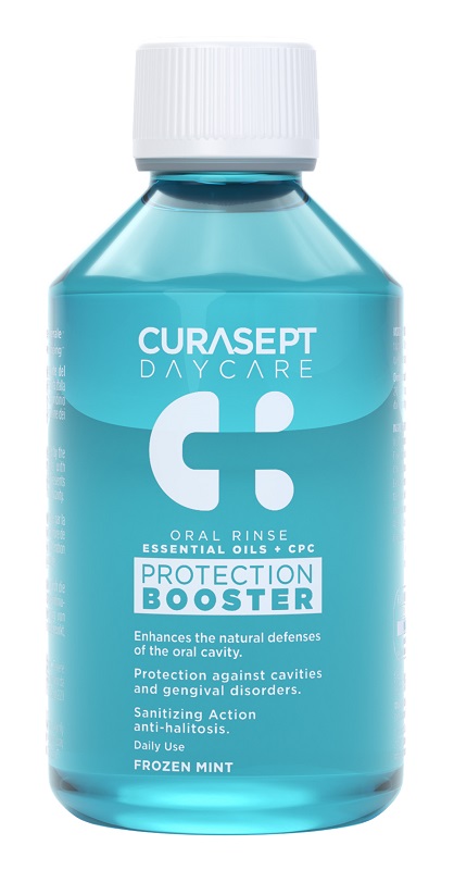 CURASEPT DAYCARE COLLUTORIO PROTECTION BOOSTER FROZEN MINT 250 ML - Farmacia Bartoli